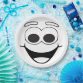 HAPPY FACE PAPIEREN BORDJE (Feest)