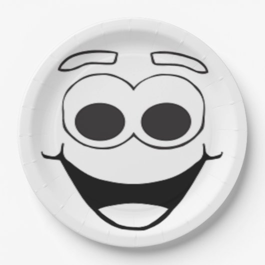 HAPPY FACE PAPIEREN BORDJE (Voorkant)