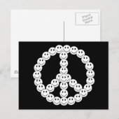 Happy Face Peace Briefkaart (Voorkant / Achterkant)