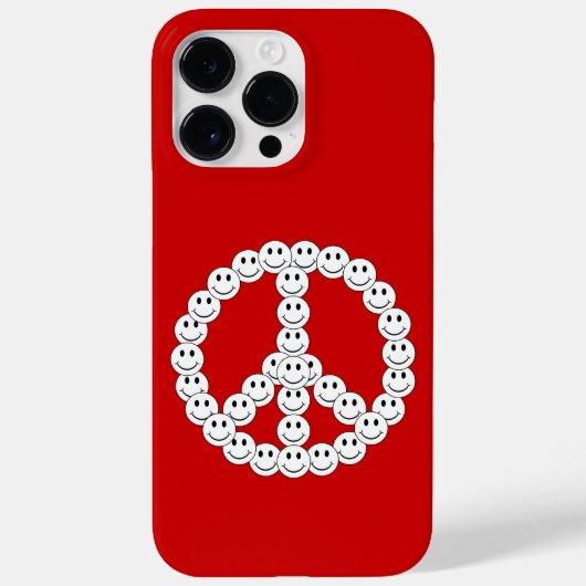 Happy Face Peace Case-Mate iPhone Case (Achterkant)