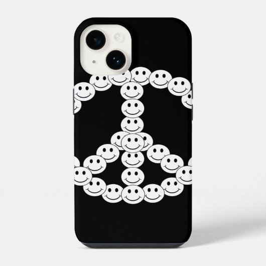 Happy Face Peace iPhone Hoesje (Achterkant)