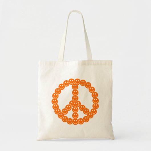 Happy Face Peace Tote Bag (Voorkant)