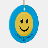 Happy Face Personalized Emoji Ornament (Rechts)