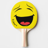 Happy Face Ping Pong Paddle (mannelijk) Tafeltennisbatje (Voorkant)