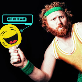 Happy Face Ping Pong Paddle (mannelijk) Tafeltennisbatje