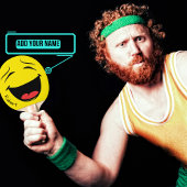 Happy Face Ping Pong Paddle (mannelijk) Tafeltennisbatje