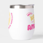 Happy face Preppy slogan blijf geweldig (Links)