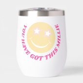 Happy face Preppy slogan blijf geweldig (Voorkant)
