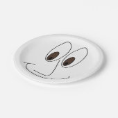 Happy Face Print Fun Papieren Bordje (Gekanteld)
