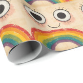 HAPPY FACE RAINBOW CADEAUPAPIER (Rol Hoek)