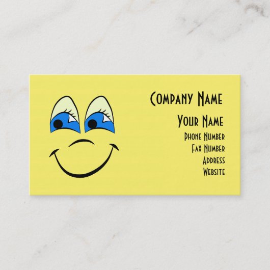 Happy Face Range Visitekaartje (Voorkant)