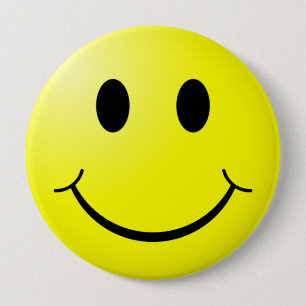 Happy Face Ronde Button 4,0 Cm