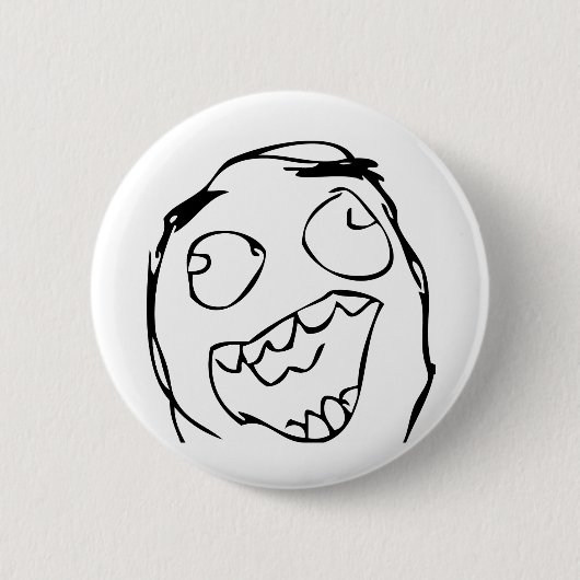 Happy Face Ronde Button 5,7 Cm (Voorkant)
