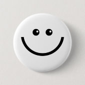 Happy Face Ronde Button 5,7 Cm (Voorkant)