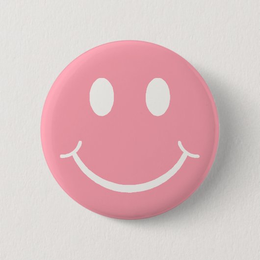 Happy Face Ronde Button 5,7 Cm (Voorkant)