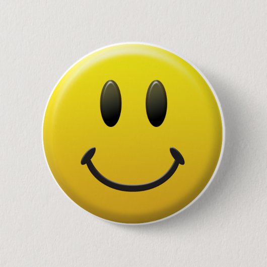 Happy Face Ronde Button 5,7 Cm (Voorkant)