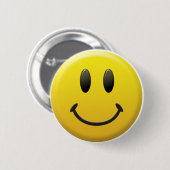 Happy Face Ronde Button 5,7 Cm (Voorkant /achterkant)