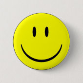 Happy Face Ronde Button 5,7 Cm (Voorkant)