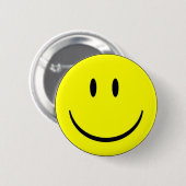 Happy Face Ronde Button 5,7 Cm (Voorkant /achterkant)