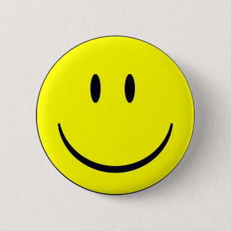 Happy Face Ronde Button 5,7 Cm