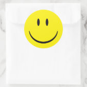 Happy Face Ronde Sticker (Tas)