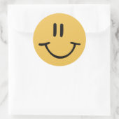 Happy Face Ronde Sticker (Tas)