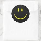Happy Face Ronde Sticker (Tas)