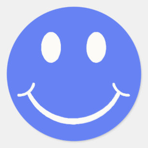 Happy Face Ronde Sticker