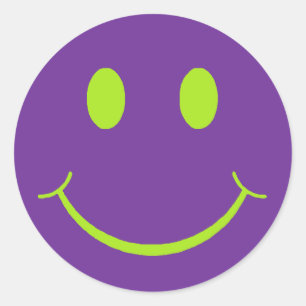 Happy Face Ronde Sticker