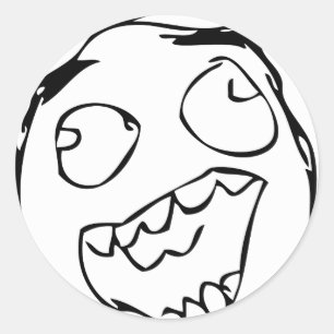 Happy Face Ronde Sticker