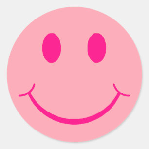 Happy Face Ronde Sticker