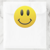 Happy Face Ronde Sticker (Tas)