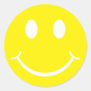 Happy Face Ronde Sticker