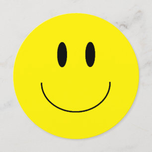 "Happy Face" ronde uitnodigingen