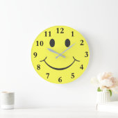 Happy Face Round Acrylic Wall klok (Huis)