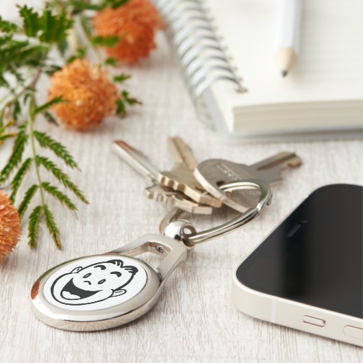 HAPPY FACE SLEUTELHANGER (Zijkant)