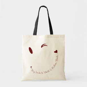Happy Face Smile Tote Bag