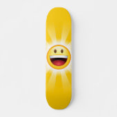 Happy Face Smiley Emoji Skateboard (Voorkant)