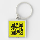 ☺ Happy Face Smiling Emoji -- QR Code Sleutelhanger (Voorkant)