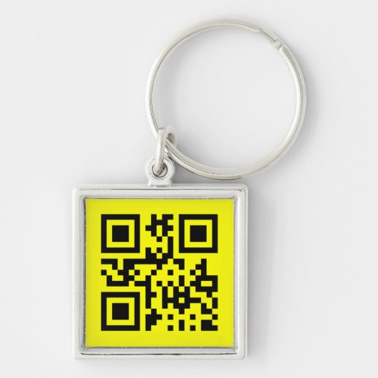 ☺ Happy Face Smiling Emoji -- QR Code Sleutelhanger (Voorkant)