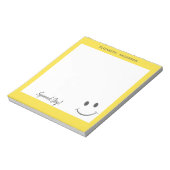 Happy Face Smiling Spread Joy Add Name Notitieblok (Linkerzijde)
