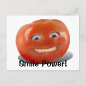 Happy Face Smiling Tomato Briefkaart (Voorkant)