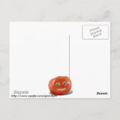 Happy Face Smiling Tomato Briefkaart (Achterkant)