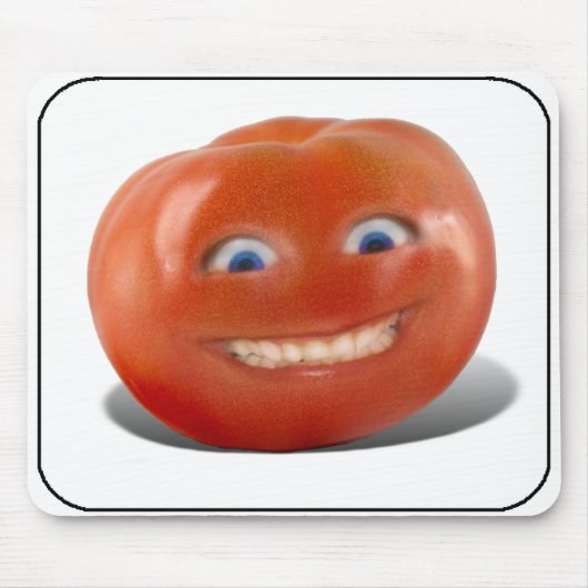 Happy Face Smiling Tomato Muismat (Voorkant)