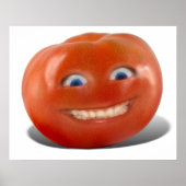 Happy Face Smiling Tomato Poster (Voorkant)