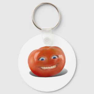 Happy Face Smiling Tomato Sleutelhanger