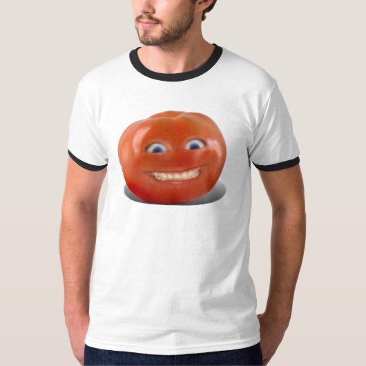 Happy Face Smiling Tomato T-shirt (Voorkant)