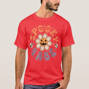 Happy Face Spooky Babe Spooky Season Halloween Gro T-shirt