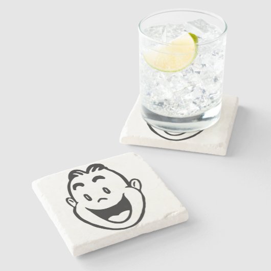 HAPPY FACE STENEN ONDERZETTER (Zijkant)