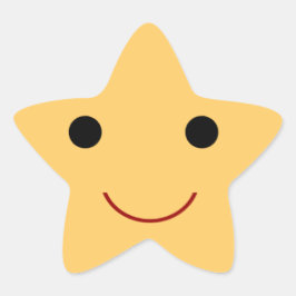 Happy Face Ster Sticker